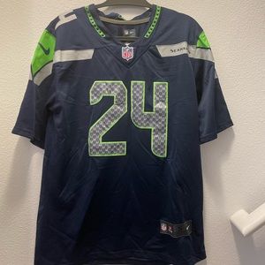 Nike Marshawn Lynch Jersey #24 Seattle Mens Size S On field